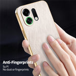 KADEM For Oppo K13 Turbo Pro 5G / K13 Turbo 5G Case Electroplating Silk Texture PU + TPU Phone Back Cover