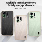 KADEM For Oppo K13 Turbo Pro 5G / K13 Turbo 5G Case Electroplating Silk Texture PU + TPU Phone Back Cover