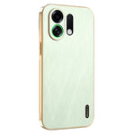KADEM For Oppo K13 Turbo Pro 5G / K13 Turbo 5G Case Electroplating Silk Texture PU + TPU Phone Back Cover