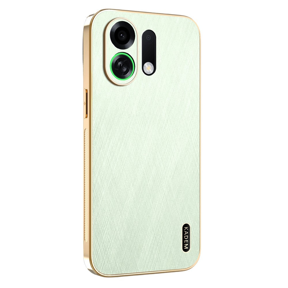 KADEM For Oppo K13 Turbo Pro 5G / K13 Turbo 5G Case Electroplating Silk Texture PU + TPU Phone Back Cover