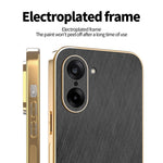 KADEM För OnePlus Ace 5 Ultra 5G / Nord 5 5G Skal Galvaniserad Sidenstruktur PU + TPU mobil Baksida