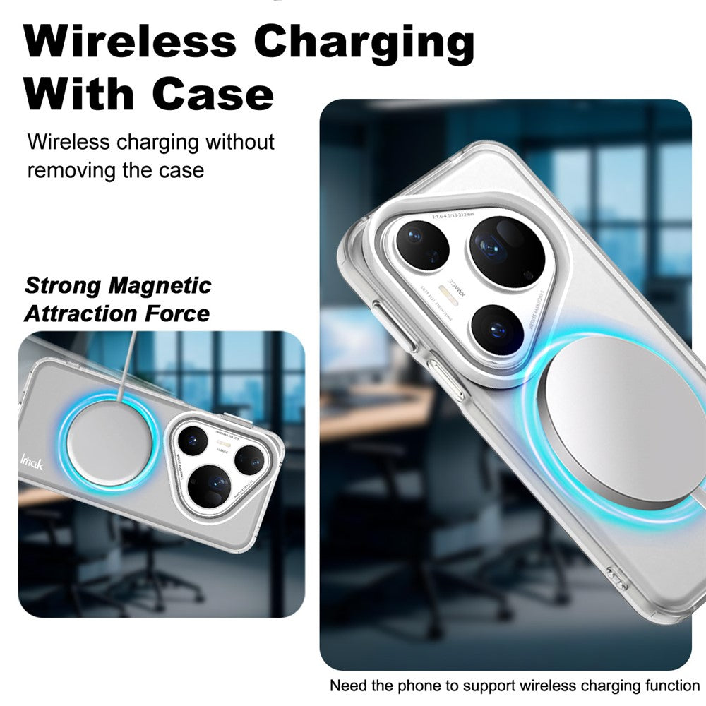 IMAK For Huawei Pura 80 Ultra Magnetic Case PC + TPU Protective Phone Back Cover