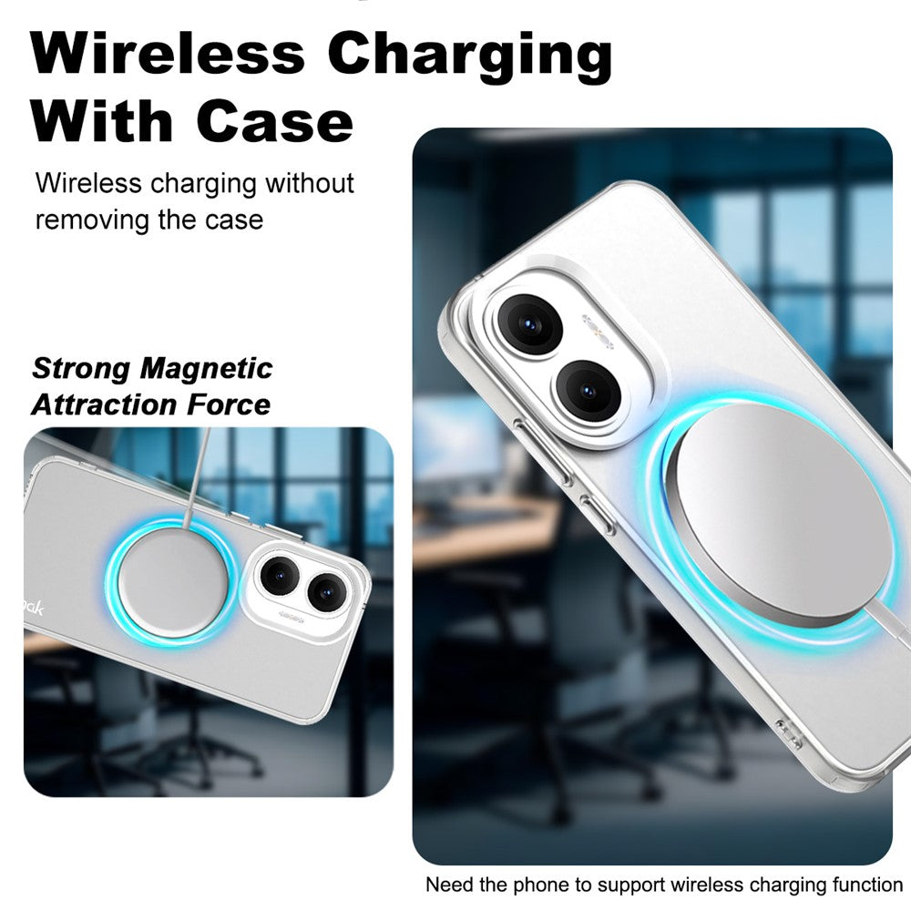 IMAK For Xiaomi Redmi Turbo 4 Pro 5G / Poco F7 5G Magnetic Case PC + TPU Protective Phone Back Cover