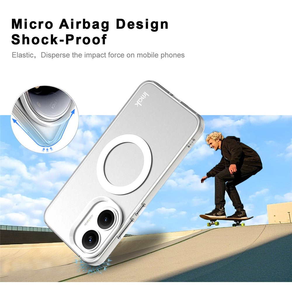 IMAK For Xiaomi Redmi Turbo 4 Pro 5G / Poco F7 5G Magnetic Case PC + TPU Protective Phone Back Cover