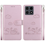 For Xiaomi 15T Case RFID Blocking Kitten Pattern TPU + PU Leather Phone Cover with Wrist Strap