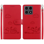 For Xiaomi 15T Case RFID Blocking Kitten Pattern TPU + PU Leather Phone Cover with Wrist Strap