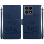 For Xiaomi 15T Case RFID Blocking Kitten Pattern TPU + PU Leather Phone Cover with Wrist Strap
