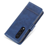 AZNS For Samsung Galaxy Z Fold4 5G Cowhide Texture PU Leather Wallet Cover Dual Magnetic Clasp Phone Case
