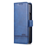 AZNS For Samsung Galaxy Z Fold4 5G Cowhide Texture PU Leather Wallet Cover Dual Magnetic Clasp Phone Case