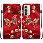 For Xiaomi Redmi 15 4G (EU) (171mm) Leather Case Stand Wallet Pattern Printing Phone Cover with Wrist Strap