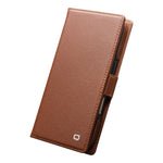 QIALINO For iPhone 17 Pro Max Detachable Wallet Case Compatible with MagSafe Genuine Cow Leather Phone Cover