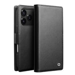 QIALINO For iPhone 17 Pro Max Detachable Wallet Case Compatible with MagSafe Genuine Cow Leather Phone Cover