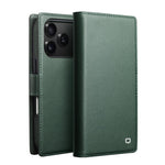 QIALINO For iPhone 17 Pro Max Detachable Wallet Case Compatible with MagSafe Genuine Cow Leather Phone Cover