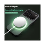 QIALINO til iPhone 17 Pro cover kompatibel med MagSafe aftageligt pungcover i ægte koskind