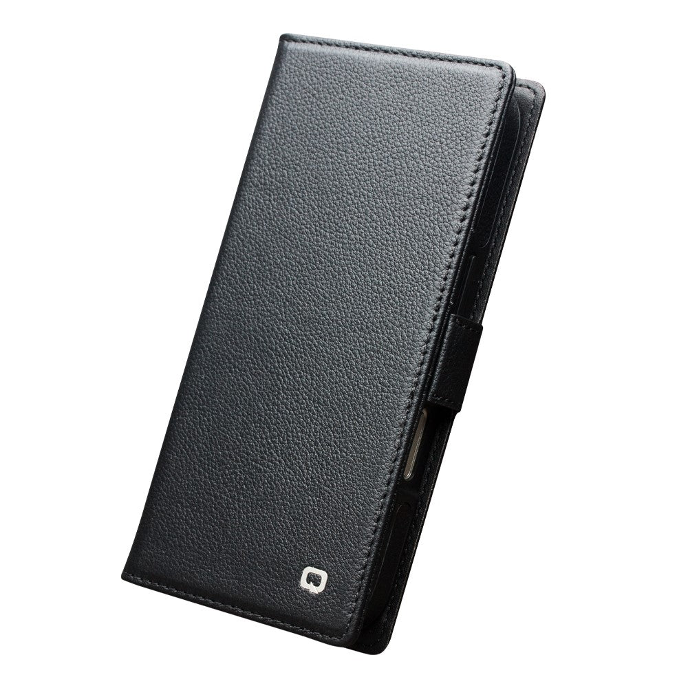 QIALINO For iPhone 17 Case Compatible with MagSafe Detachable Genuine Cow Leather Wallet Phone Cover
