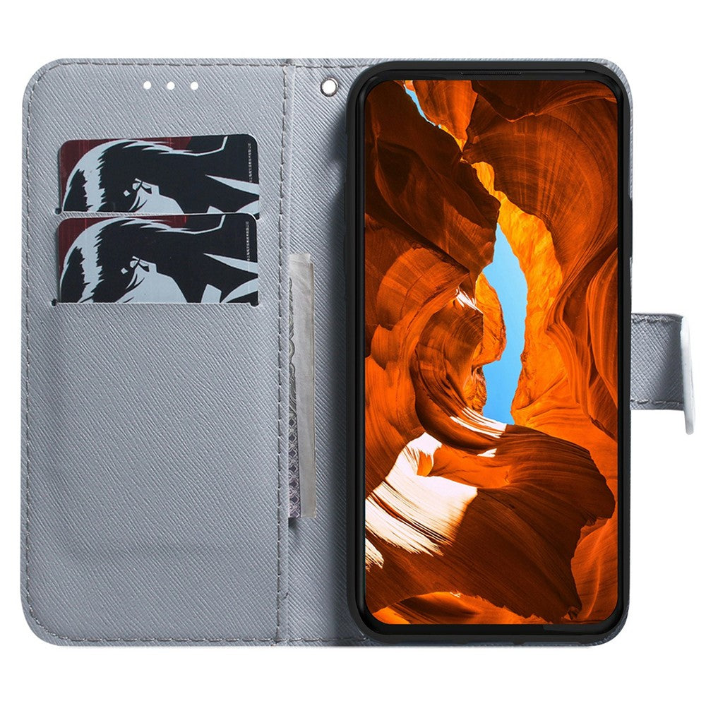 For Xiaomi Redmi 15 4G (EU) (171mm) Wallet Case Pattern Print Leather Phone Cover