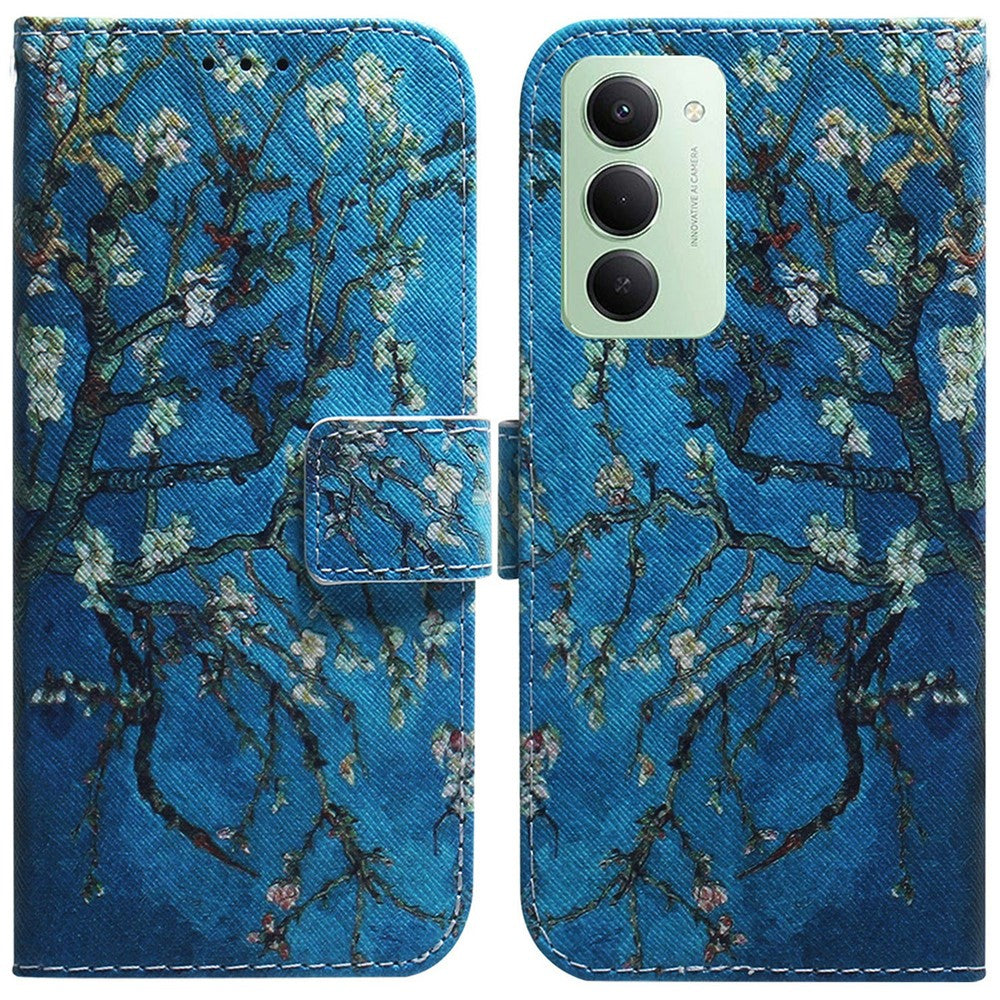 For Xiaomi Redmi 15 4G (EU) (171mm) Wallet Case Pattern Print Leather Phone Cover