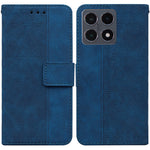 For Xiaomi 15T Case Geometry Pattern Leather Wallet Phone Cover with Wrist Strap