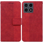 For Xiaomi 15T Case Geometry Pattern Leather Wallet Phone Cover with Wrist Strap