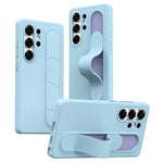 For Samsung Galaxy S25 Ultra Case Customizable Smart Key Control Wristband Kickstand PC + Silicone Phone Cover