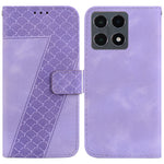 For Xiaomi 15T Stand Case 7-Shaped Pattern Imprint Leather Phone Cover with Strap