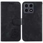 Xiaomi 15T Plånboksfodral Tiger Imprint Läder Stötsäkert mobilfodral med Handledsrem