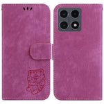 Xiaomi 15T Plånboksfodral Tiger Imprint Läder Stötsäkert mobilfodral med Handledsrem
