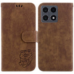 Xiaomi 15T Plånboksfodral Tiger Imprint Läder Stötsäkert mobilfodral med Handledsrem