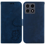 Xiaomi 15T Plånboksfodral Tiger Imprint Läder Stötsäkert mobilfodral med Handledsrem