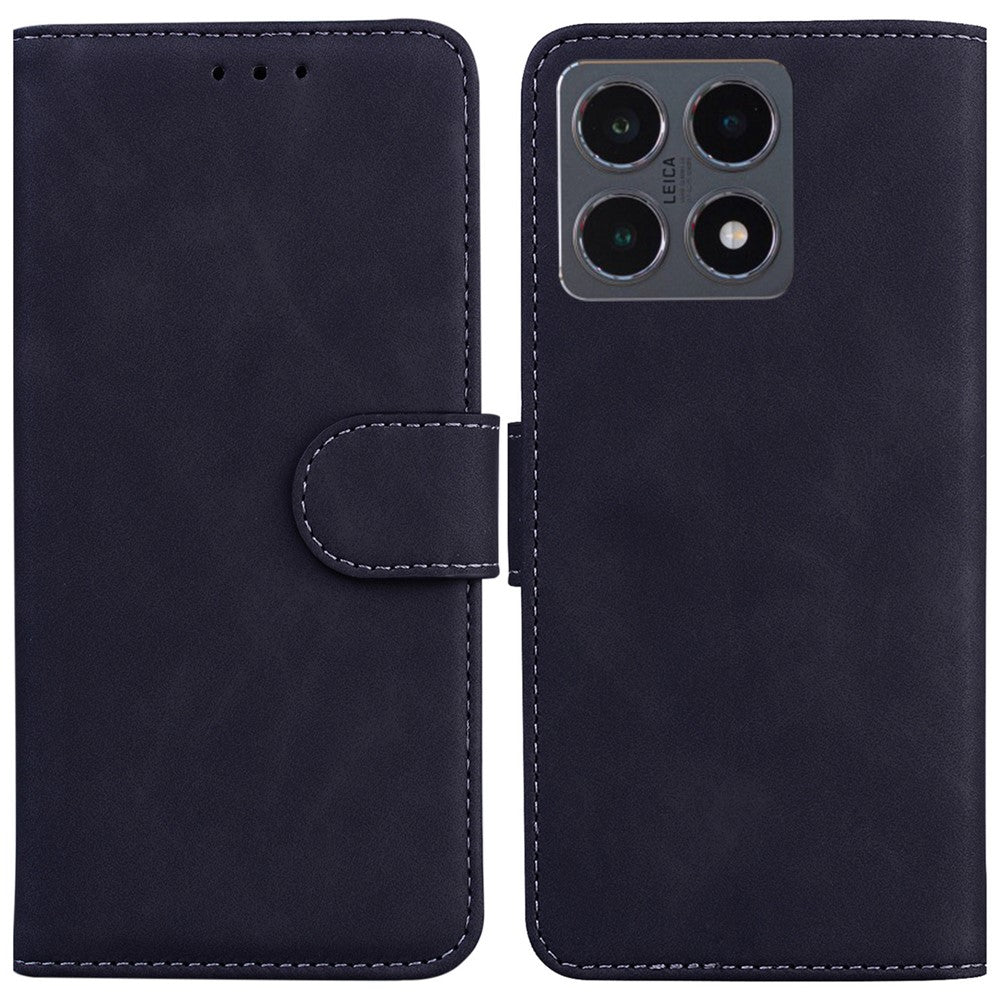 For Xiaomi 15T Case Solid Color Leather Wallet Phone Cover