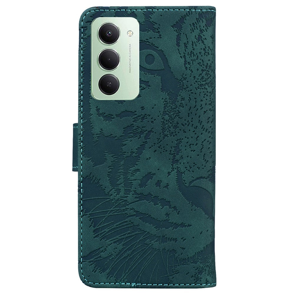 For Xiaomi Redmi 15 4G (EU) (171mm) Case Tiger Imprint Leather Wallet Phone Cover