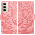 For Xiaomi Redmi 15 4G (EU) (171mm) Case Tiger Imprint Leather Wallet Phone Cover
