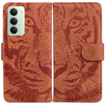 For Xiaomi Redmi 15 4G (EU) (171mm) Case Tiger Imprint Leather Wallet Phone Cover