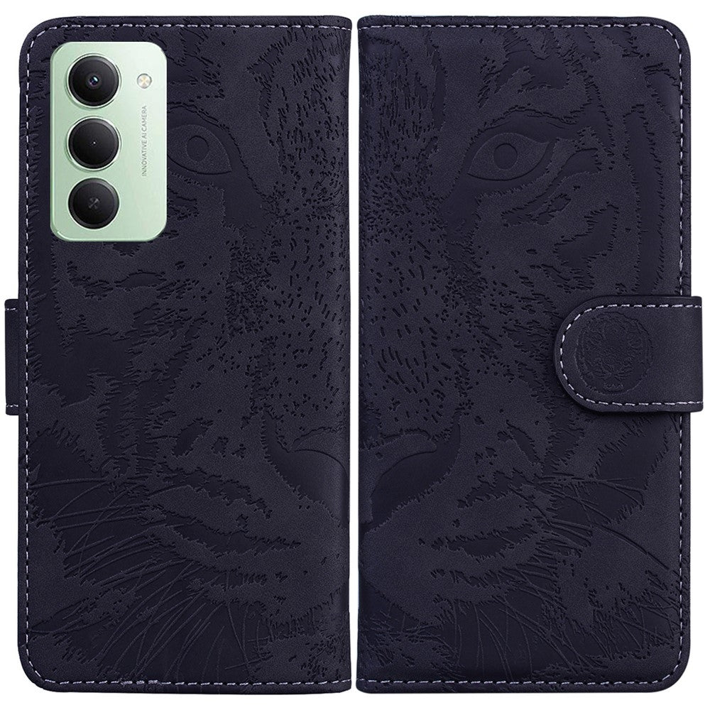 For Xiaomi Redmi 15 4G (EU) (171mm) Case Tiger Imprint Leather Wallet Phone Cover