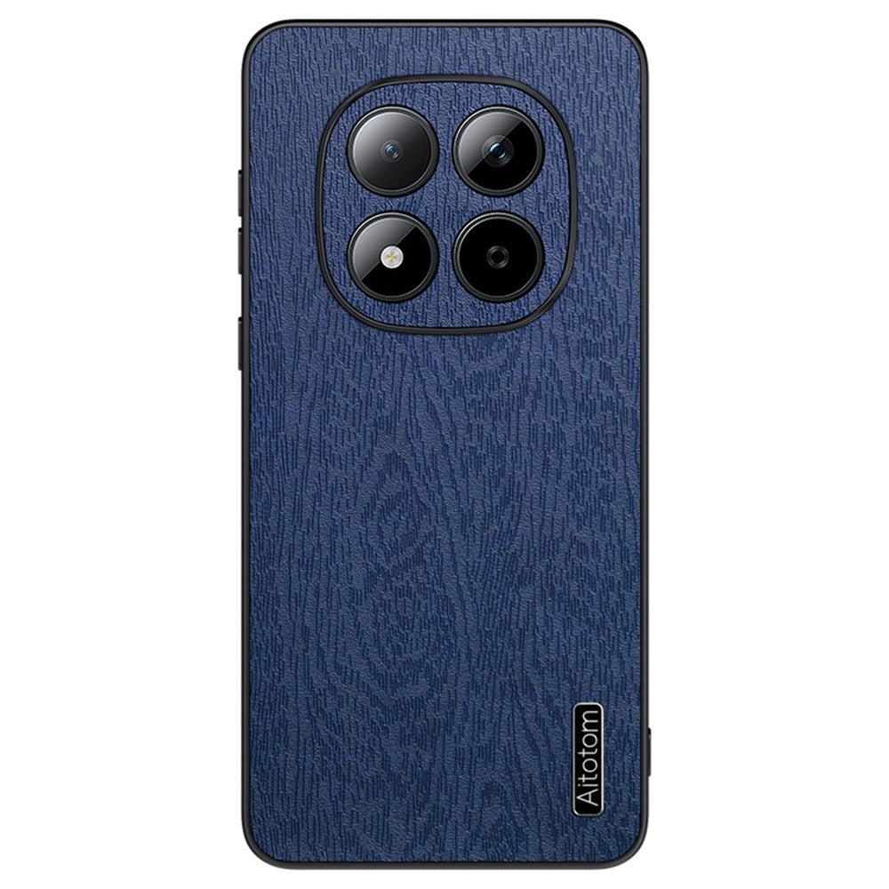 Xiaomi Poco M8 5G / Redmi Note 15 5G (Global) skal trästruktur PU-läderbelagd PC TPU mobilskal