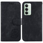 For Xiaomi Redmi 15 4G (EU) (171mm) Wallet Case Tiger Imprint Leather Shockproof Phone Cover with Wrist Strap
