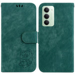 For Xiaomi Redmi 15 4G (EU) (171mm) Wallet Case Tiger Imprint Leather Shockproof Phone Cover with Wrist Strap