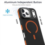 For iPhone 18 Pro / 17 Pro Magnetic Case Skin-Touch TPU Acrylic Phone Back Cover with Lens Protector Kickstand