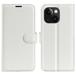 AMORUS For iPhone 15 Wallet Case Litchi Texture Shockproof Leather Flip Stand Phone Cover