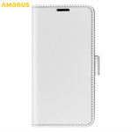 AMORUS For iPhone 16 Pro Max Wallet Case Litchi Texture Shockproof Leather Flip Stand Phone Cover