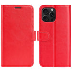 AMORUS For iPhone 16 Pro Max Wallet Case Litchi Texture Shockproof Leather Flip Stand Phone Cover