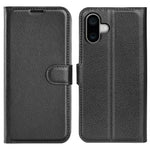 AMORUS For iPhone 16 Plus Wallet Case Litchi Texture Shockproof Leather Flip Stand Phone Cover