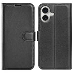 AMORUS For iPhone 17 Wallet Case Litchi Texture Shockproof Leather Flip Stand Phone Cover