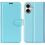 AMORUS For iPhone 17 Wallet Case Litchi Texture Shockproof Leather Flip Stand Phone Cover