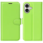 AMORUS For iPhone 17 Wallet Case Litchi Texture Shockproof Leather Flip Stand Phone Cover