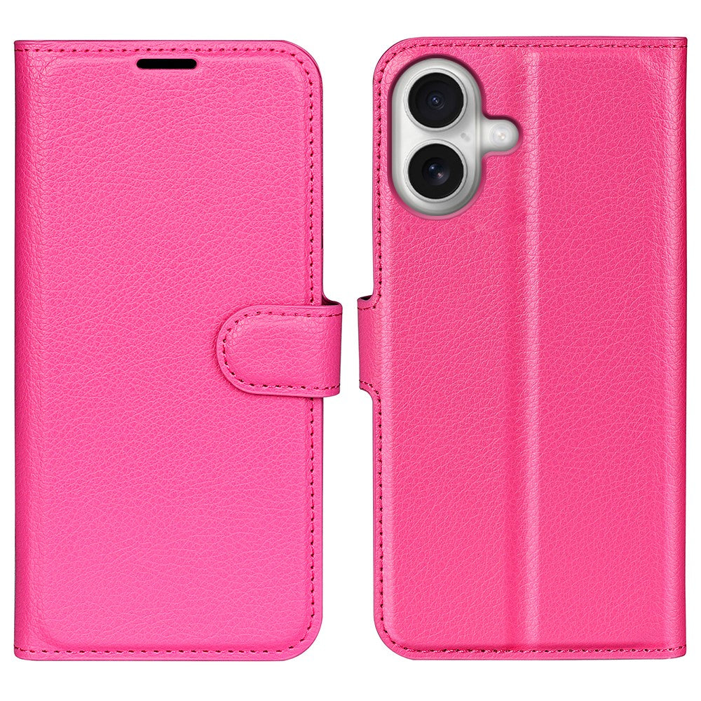 AMORUS For iPhone 17 Wallet Case Litchi Texture Shockproof Leather Flip Stand Phone Cover