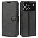 AMORUS For iPhone 18 Pro / 17 Pro Wallet Case Litchi Texture Shockproof Leather Flip Stand Phone Cover