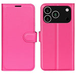 AMORUS For iPhone 18 Pro / 17 Pro Wallet Case Litchi Texture Shockproof Leather Flip Stand Phone Cover