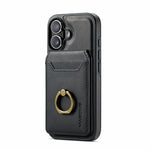 MAGKING K1 Series For iPhone 17 Magnetic Case PC + TPU + PU Phone Cover with Card Holder