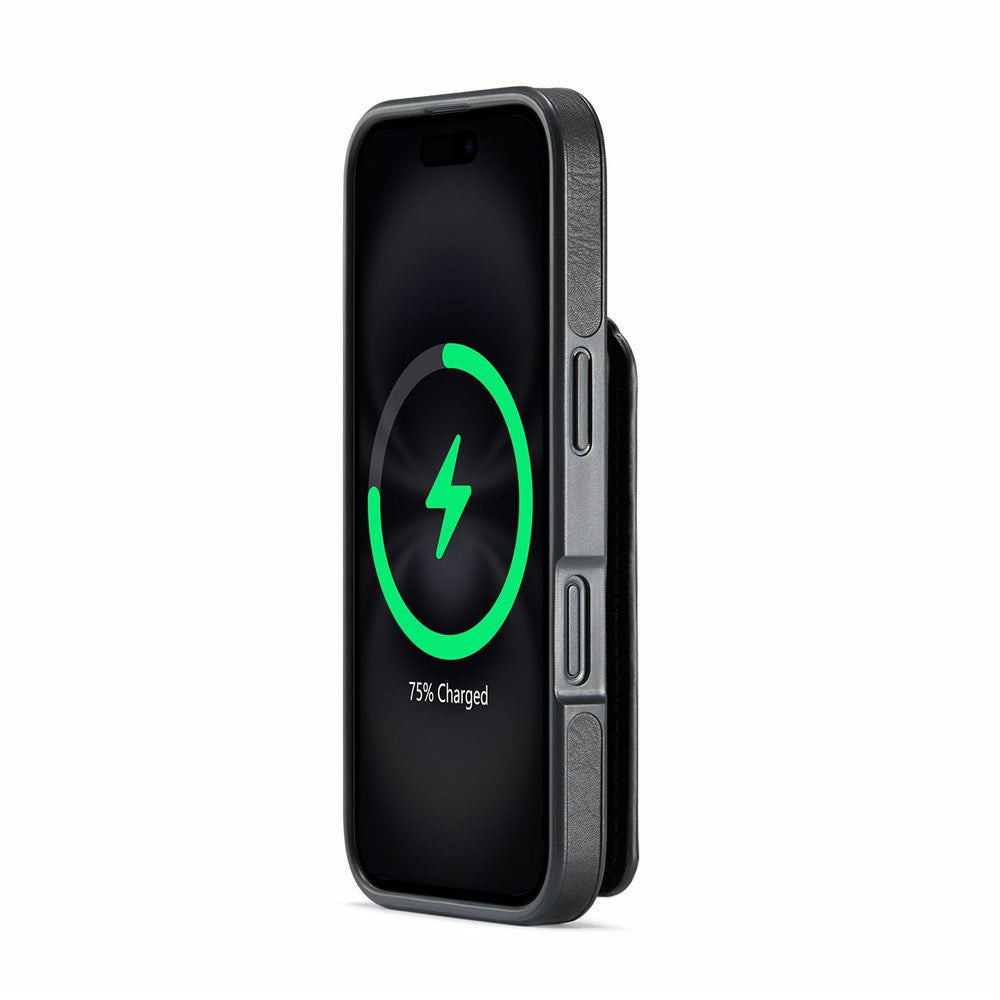 MAGKING K1 Series For iPhone 17 Magnetic Case PC + TPU + PU Phone Cover with Card Holder
